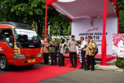Pemkab Bojonegoro saat menyiapkan 91 armada yang akan melayani transportasi gratis bagi pelajar mulai 2025 (Memanggil.co/Ist)
