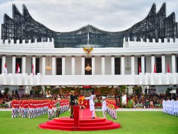 Upacara 17 Agustus 2024 di Ibu Kota Nusantara (IKN), Kalimantan Timur. (Foto: dok. Setneg)