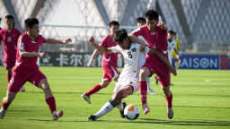 Timnas Indonesia U-17 di Piala Asia U-17 2025 kalah dari Korea Utara U-17 dengan skor telak 0-6 di babak perempat final yang berlangsung di King Abdullah Sports City Hall Stadium, Jeddah, pada Senin malam, 14 April 2025.(Foto: dok. pssi)