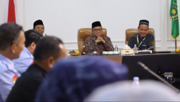 Rapat persiapan sidang isbat awal Zulhijjah 1446 H. (Foto: Kemenag)