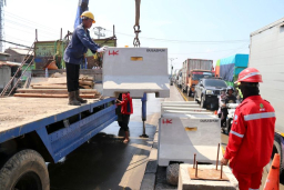 Penanganan banjir rob sayung. Foto Jatengprov.go.id)