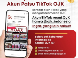 Otoritas Jasa Keuangan (OJK) mengingatkan masyarakat untuk berhati-hati terhadap maraknya akun palsu di media sosial. Foto Instagram OJK.