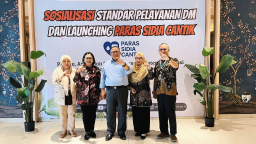 Dinas Kesehatan Kabupaten Banyumas melaunching Aplikasi “Paras Sidia Cantik” (Pantau Amati dan Rasakan dengan Sistem Informasi Diabetes Melitus Untuk Pencegahan Terjadinya Komplikasi) pada Selasa (24/6/2025). (Foto: Dok. Humas Pemkab Banyumas).
