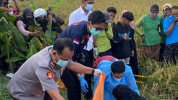 Tim ketika melakukan evakuasi korban dan olah tempat kejadian perkara (TKP) dilokasi kejadian.