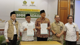 Penandatanganan MoU Kemenag dan Baznas. Foto Kemenag.