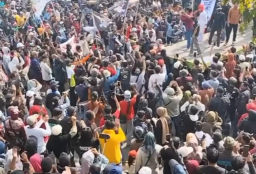 Demo di Pati Jawa Tengah. Foto Medsos.