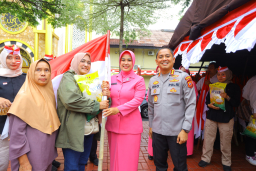Dalam rangka stabilisasi pasokan dan harga pangan beras, Polresta Bogor Kota gelar  Gerakan Pangan Murah ( GPM) Kamis (14/8/2025). ( Memanggil.co/ ist)