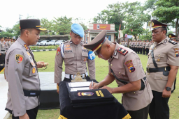 Sertijab di lingkungan Polres Kudus. (Memanggil.co/Ist)