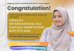 Pamflet tentang Fitri Rahmadani yang diunggah di media sosial IAIKU Blora. (Memanggil.co/Ist)