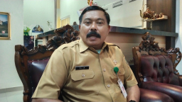 Kepala Dinas Pangan, Pertanian, Peternakan, dan Perikanan (DP4) Kabupaten Blora, Ngaliman di Ruang Kantornya Senin (1/9/2025). (Red/Teguh Arianto)