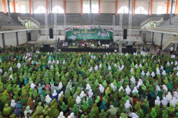 Semangat dan kemeriahan peringatan Harlah ke-79 Muslimat NU. (dok, memanggil.co)