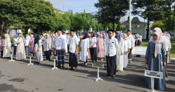 Apel ASN dalam rangka Hari Santri Nasional di halaman Setda Blora. (Ist)