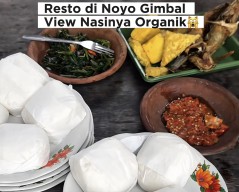 Resto Noyo Gimbal Blora Hadirkan Sensasi Baru, Semua Menu Kini Menggunakan Nasi Organik