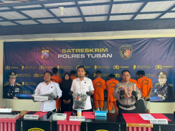 Dua DPO, Polisi Tuban Sikat 7 Pencuri Kabel Tower PT Kairos Inti Daya