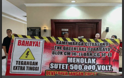 Tolak Uprating SUTET 500 kV, Warga Green Lake Datangi DPRD Surabaya