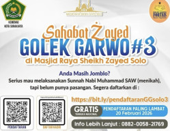 Jomblo Merapat! Ta’aruf Nasional Golek Garwo Kembali Digelar di Masjid Sheikh Zayed Solo