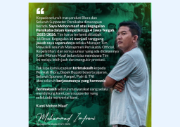 Dihajar Persibas 5-0, Manajer Persikaba Muhammad Imfroni Sampaikan Permohonan Maaf Terbuka
