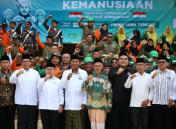 Bupati Blora Hadiri Apel Kemanusiaan PWNU Jateng, Tegaskan NU Hadir Nyata di Tengah Bencana