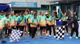 Perkuat Budaya K3, PLN UIT JBM Gelar Aksi Fun Run 5K