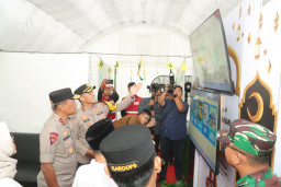 Cek Kesiapan Arus Mudik, Kapolda Jatim Tinjau Posyan dan Pospam Mojokerto