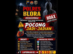 Polisi Imbau Warga Blora Tak Percaya Isu Pocong Jadi-jadian