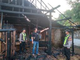 Rumah dan Kandang Warga Sembongin Blora Ludes Terbakar, Polisi Imbau Warga Waspada Saat Bakar Sampah