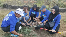 Demokrat Grobogan Kampanyekan Indonesia Asri Langit Biru