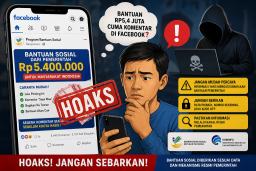 Waspada Hoaks Bansos Rp5,4 Juta Bermodal Komentar Facebook, Polisi Ingatkan Masyarakat