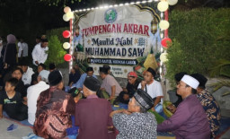 Dihadiri Bupati Blora, 218 Tumpeng Semarakkan Maulid Nabi di Cabak Jiken