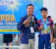 Popda Jateng 2026: Atlet Muda Rembang Andrea Hanan Bagas Bawa Pulang Perunggu dari Tri Lomba
