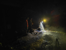 Bekas Kandang Ayam di Rejosari Grobogan Hangus Terbakar, Diduga Dari Api Bakaran Sampah 