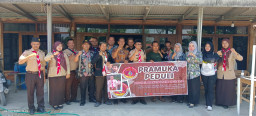 Pramuka Tawangharjo Galang Bumbung Kemanusiaan, Rp8,5 Juta Disalurkan untuk Korban Kebakaran Grobogan