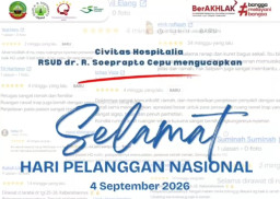 RSUD Cepu Memaknai Hari Pelanggan Nasional 2026, Kepuasan dan Kesembuhan Pasien Jadi Komitmen Utama