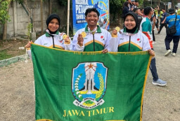 Disiplin Latihan 3 Sesi Sehari, Tiga Mahasiswa Unesa Sabet Emas Kejurnas Pétanque 2026