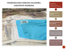 Embung Kaliombo Rembang Dikebut Sebelum Musim Hujan, Progres Sudah 77 Persen