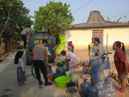 Air PDAM Tak Mengalir Saat Kemarau, Warga Gresi Jepon Minta Bantuan Polres Blora