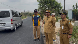 Bupati Rembang Cek Perbaikan Jalan Rp14,7 Miliar, Satu Ruas Masih Terkendala Aspal