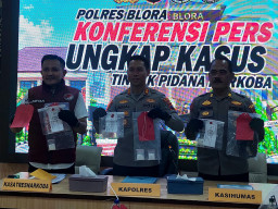 5 Kasus Narkoba Dibongkar Satresnarkoba Polres Blora dalam 2 Bulan, 8 Tersangka Diciduk