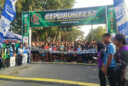 HUT TNI ke-81 di Cepu Blora Meriah, Ribuan Warga Ikuti Runfest dan Jalan Sehat