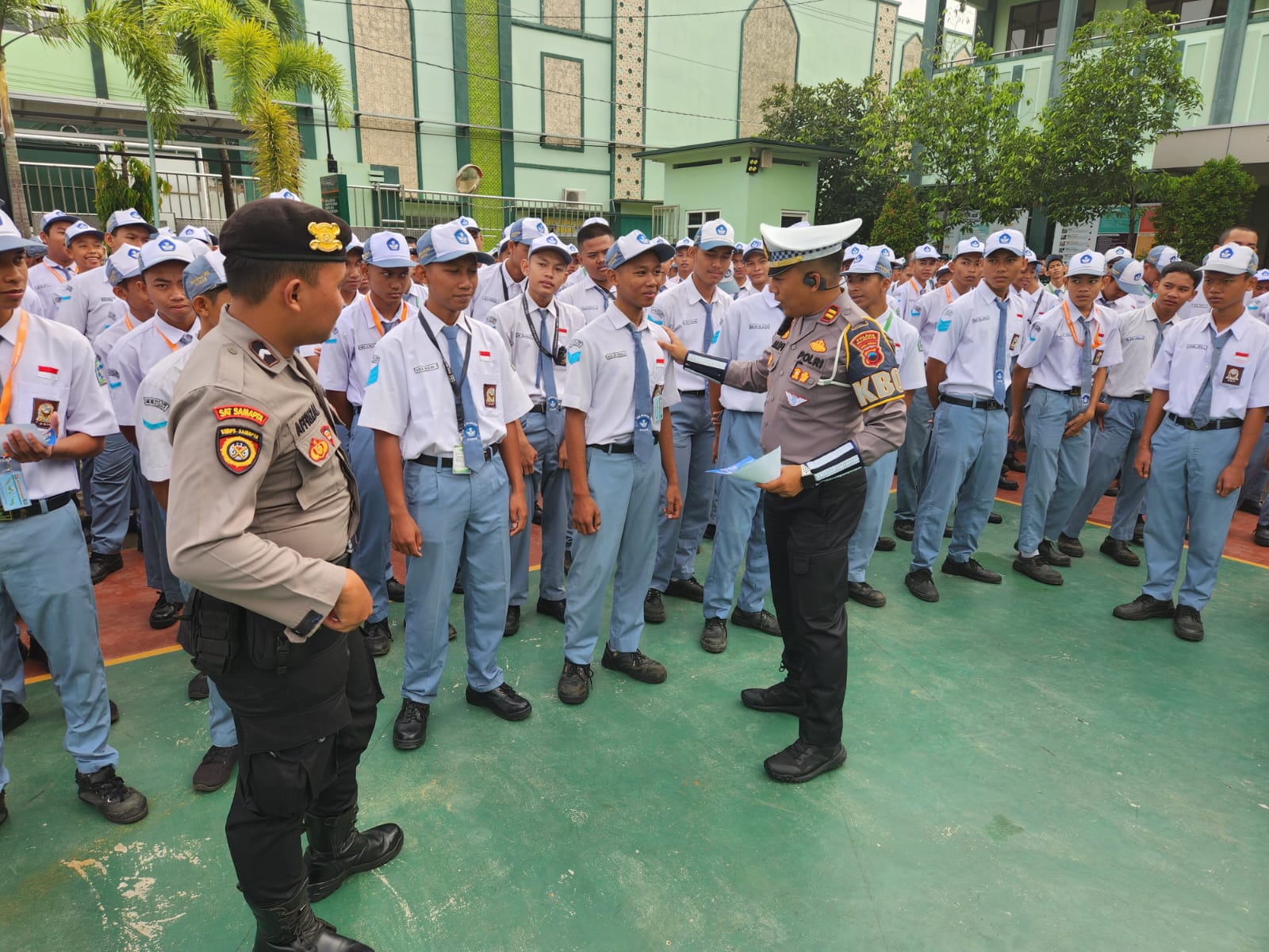 Sosialisasi Larangan Knalpot Brong, Polisi di Kudus Blusukan ke Sekolah