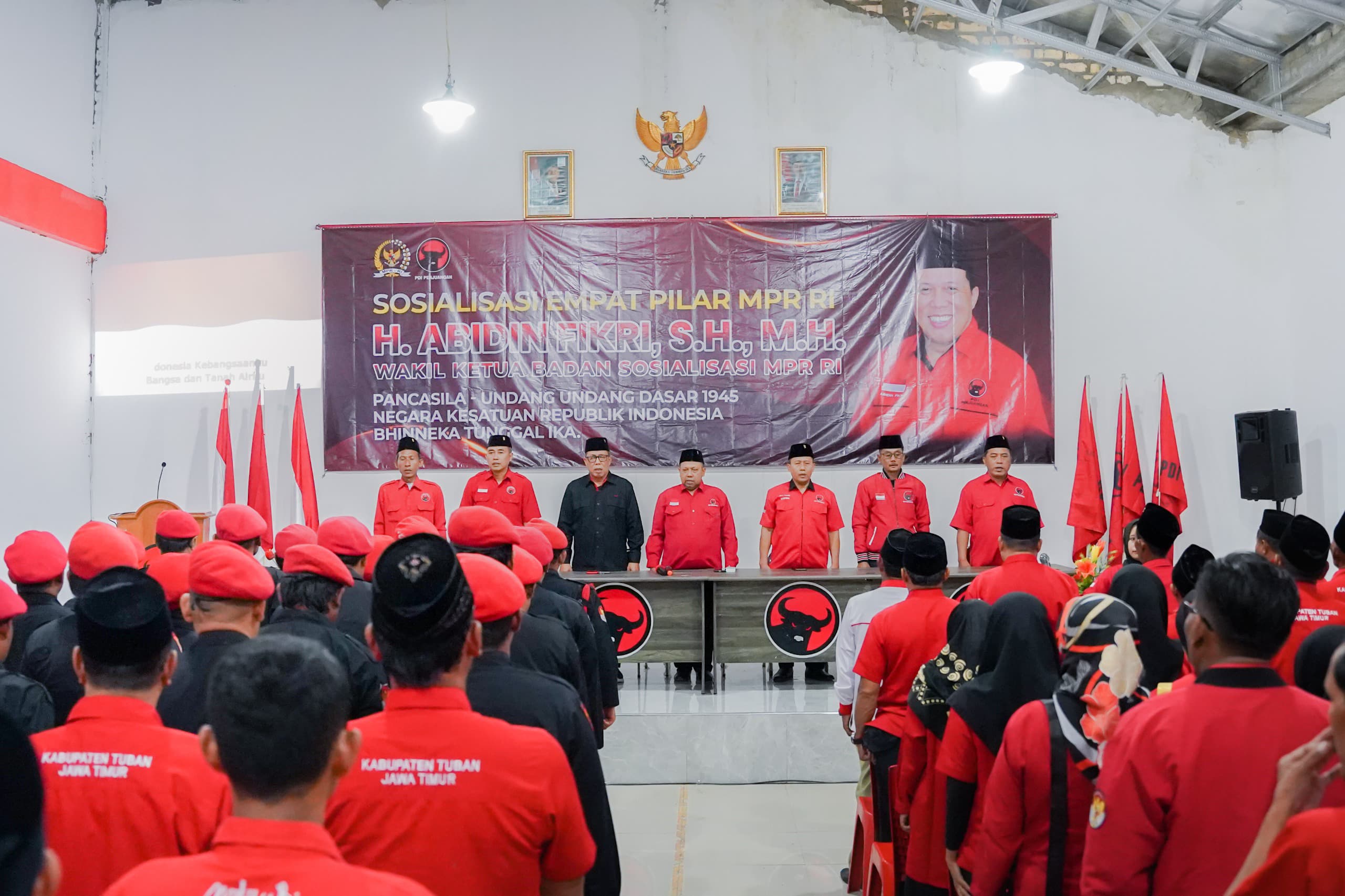 Abidin Fikri Gaungkan Empat Pilar MPR RI Bersama Kader PDI Perjuangan Tuban