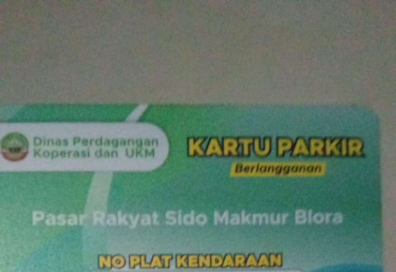 E-Parkir Pasar Sido Makmur Blora Masih Trial, Pedagang Sudah Dianjurkan Bayar Langsung Sebulan