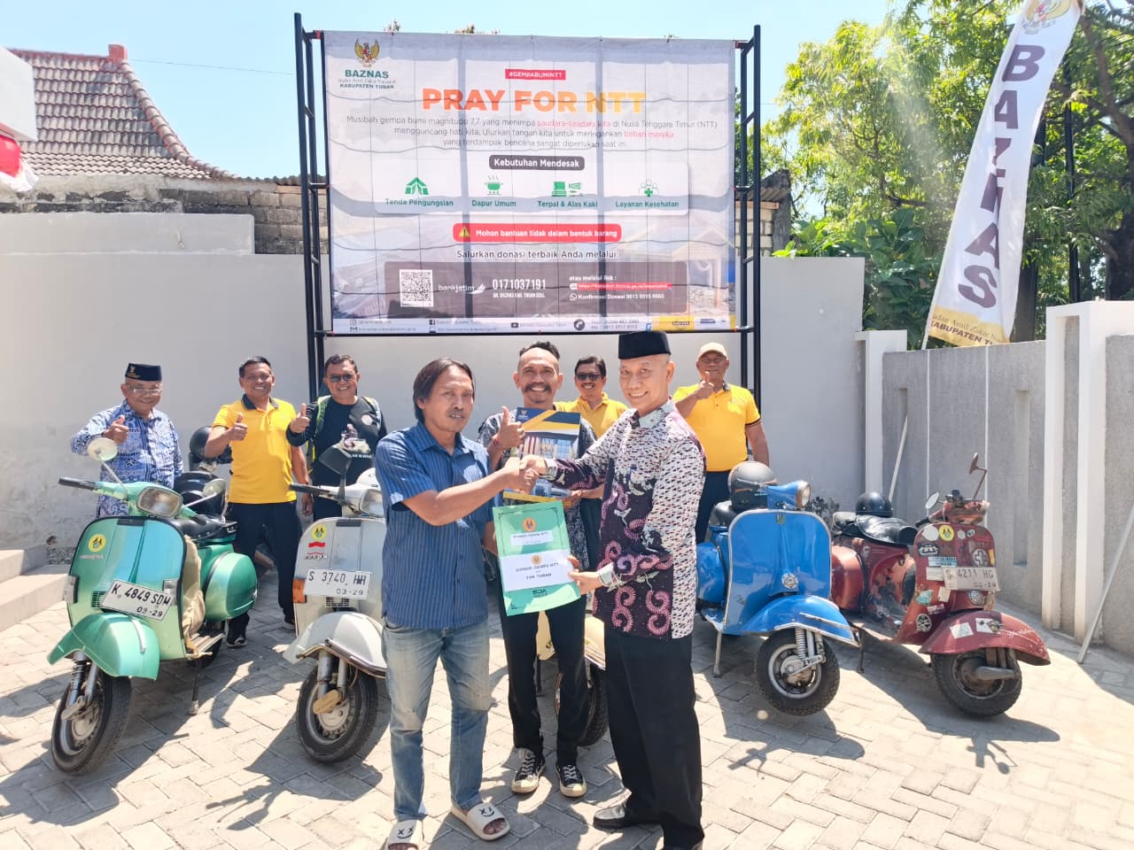 Ketika Deru Vespa Tuban Menjadi Suara Kepedulian untuk Saudara di NTT