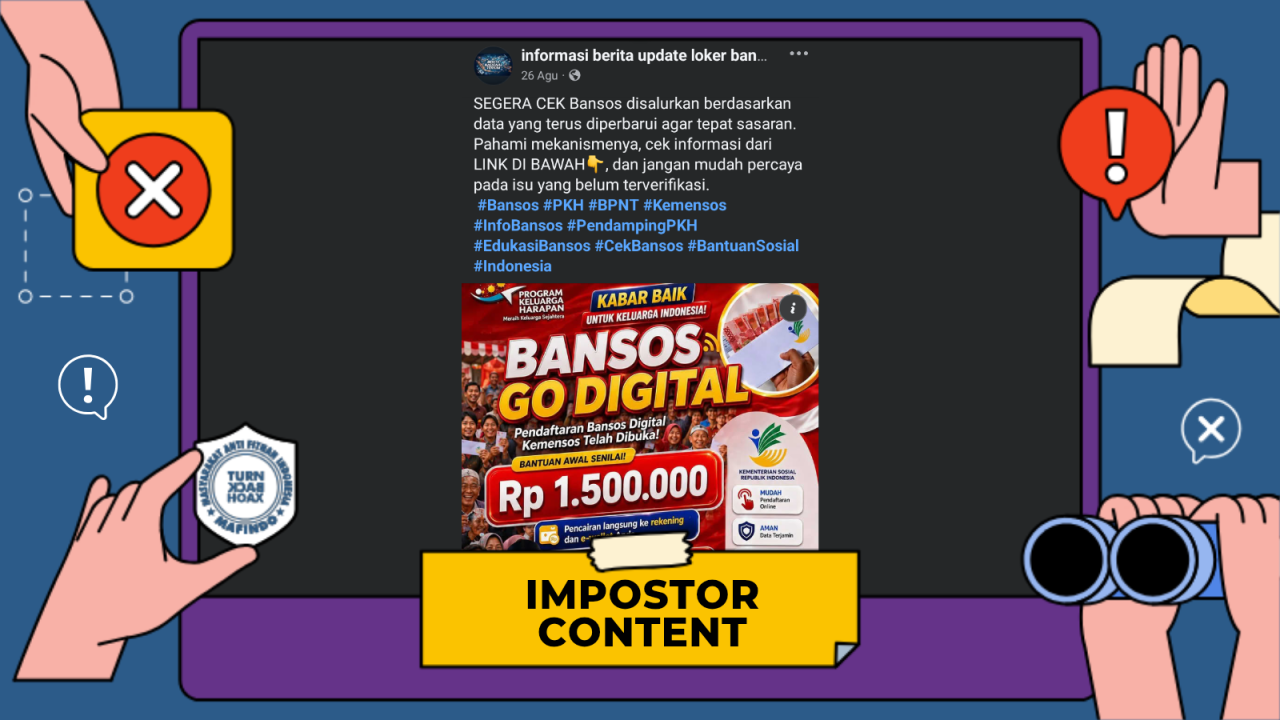 CEK FAKTA: Link Pendaftaran Bansos Digital Beredar, Ternyata Penipuan