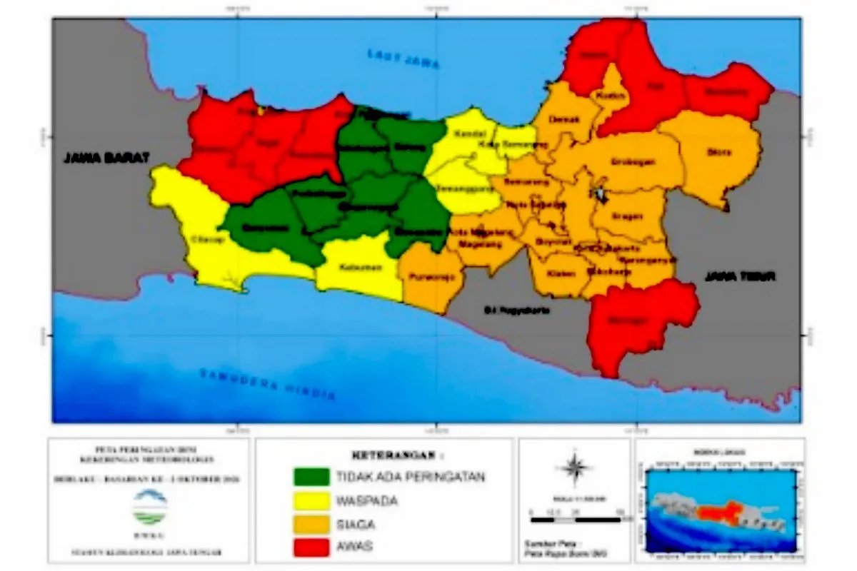 Musim Hujan Belum Merata, Blora Masih Siaga Kekeringan, Pati dan Rembang Berstatus Awas